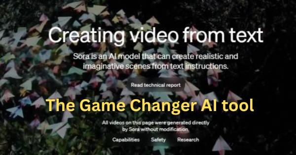 Sora Open Ai text to video makers ai tool